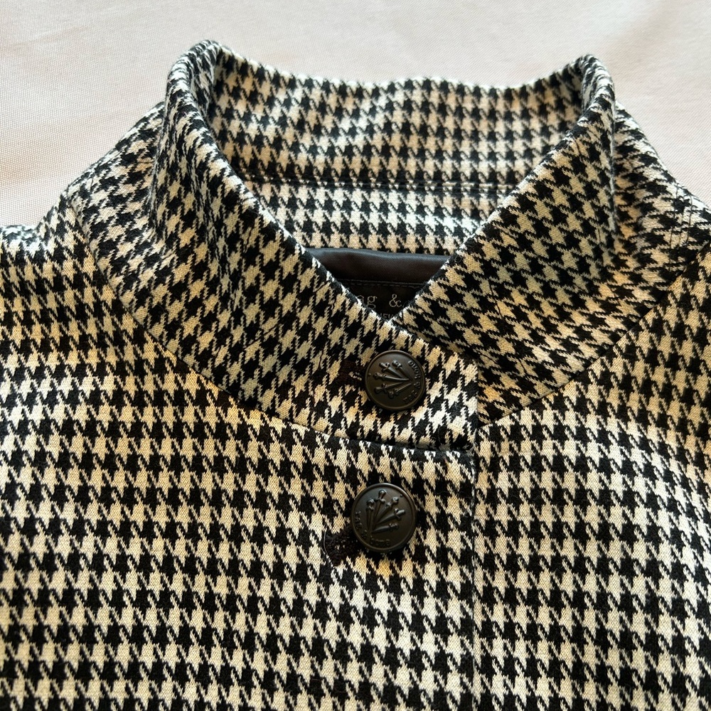 Rag & Bone Black and White Houndstooth Blazer - Picture 3 of 8